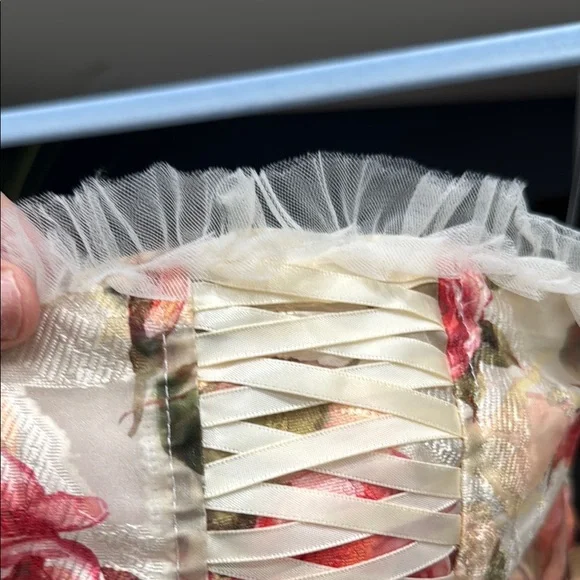 AKIRA KEEP DREAMING WOMANS MINI DRESS XL Dress with Red and Cream Accents - Picture 8 of 17